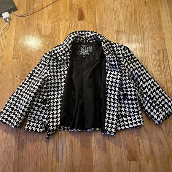 Houndstooth Pattern Jacket For Women - Picture 1 of 5